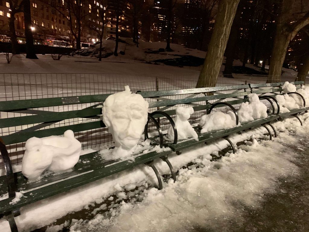 中央公園雪人